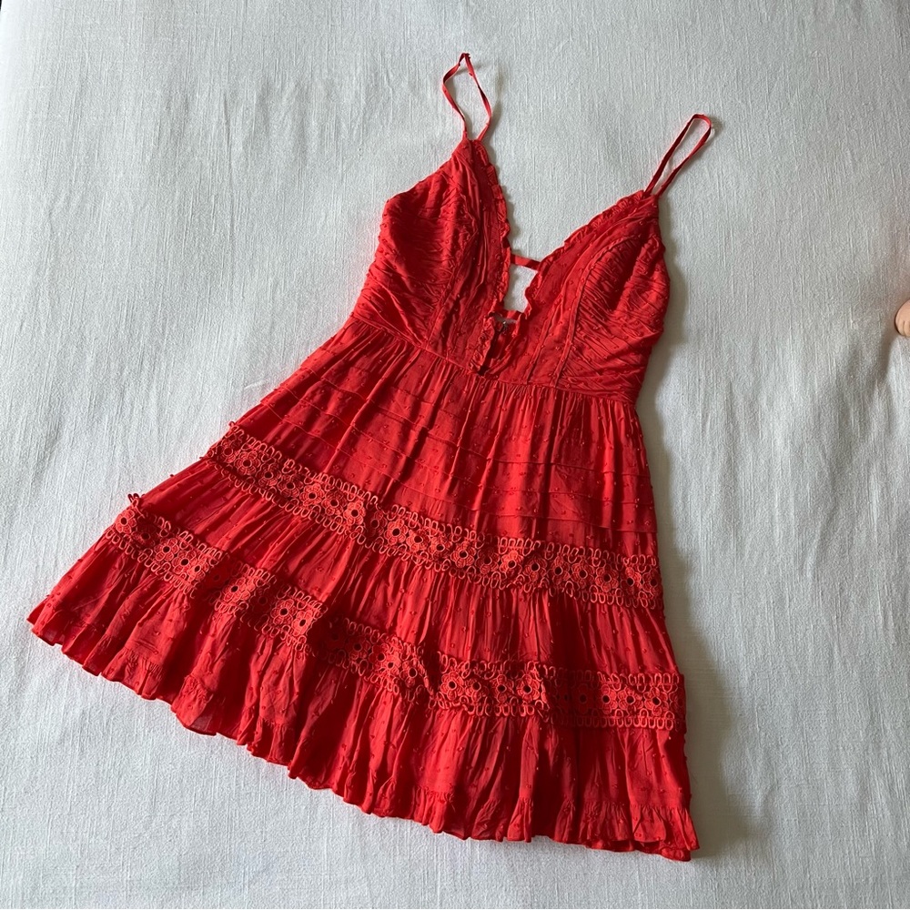 Selfie Leslie Red Mini Dress